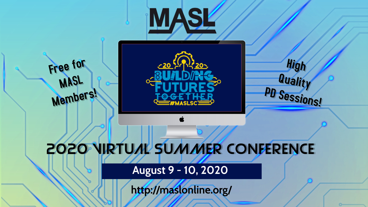 fzelibrary's tweet image. Hey, MASL peeps!  Time to think about the school year! What better way to get prepared than to connect with your librarian colleagues in Missouri?!?! FREE to members!  Stay tuned for more information! 
@MASLOnline