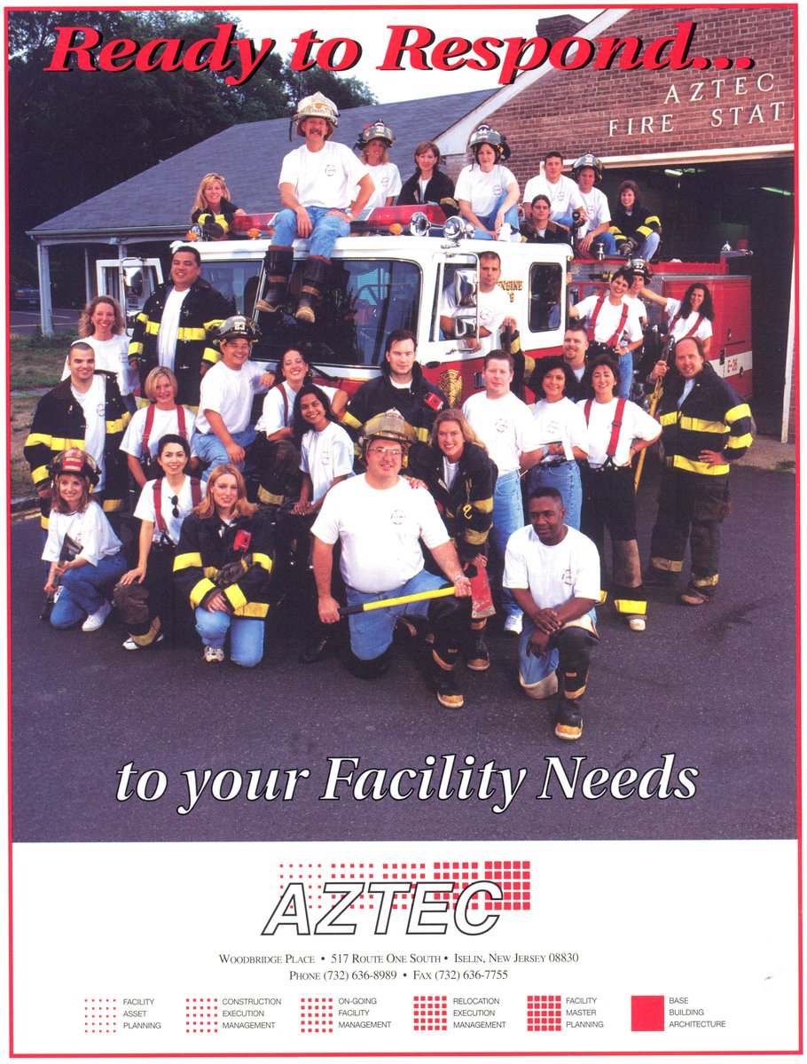 #TBT Aztec is always Ready to Respond... #CommercialRealEstate #CRENJ #BusinessPlanning #FacilityMasterPlanning #OfficeInteriors #RealEstateDevelopment #InnovativeDesign #ArchitectureAndDesign #SpacePlanning #CommercialInteriorDesign