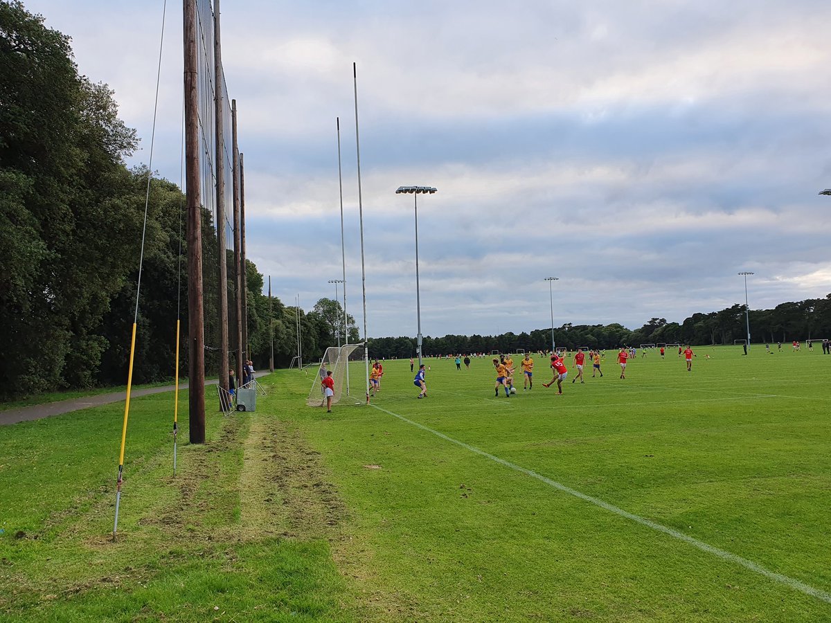 ClontarfGAAClub's tweet photo. Cúl, goalbound shot from #JuniorA challenge v @clgNaFianna on a humid evening in St. Anne's Park. Hoped to catch our Cathaoirleach @StephenMcGinn2 on camera on the páirc as he along with our Covid Committee have done a lot of work to ensure a safe #ReturnToPlay https://t.co/4kRyUNY8qu