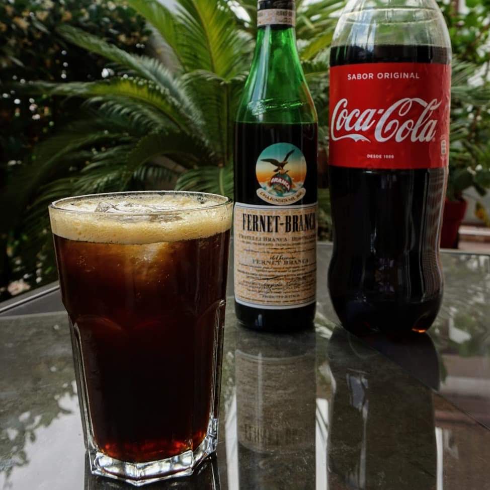 another very common drink is fernet con coca, which is a cocktail. the other popular one is vodka in any way someone can make it