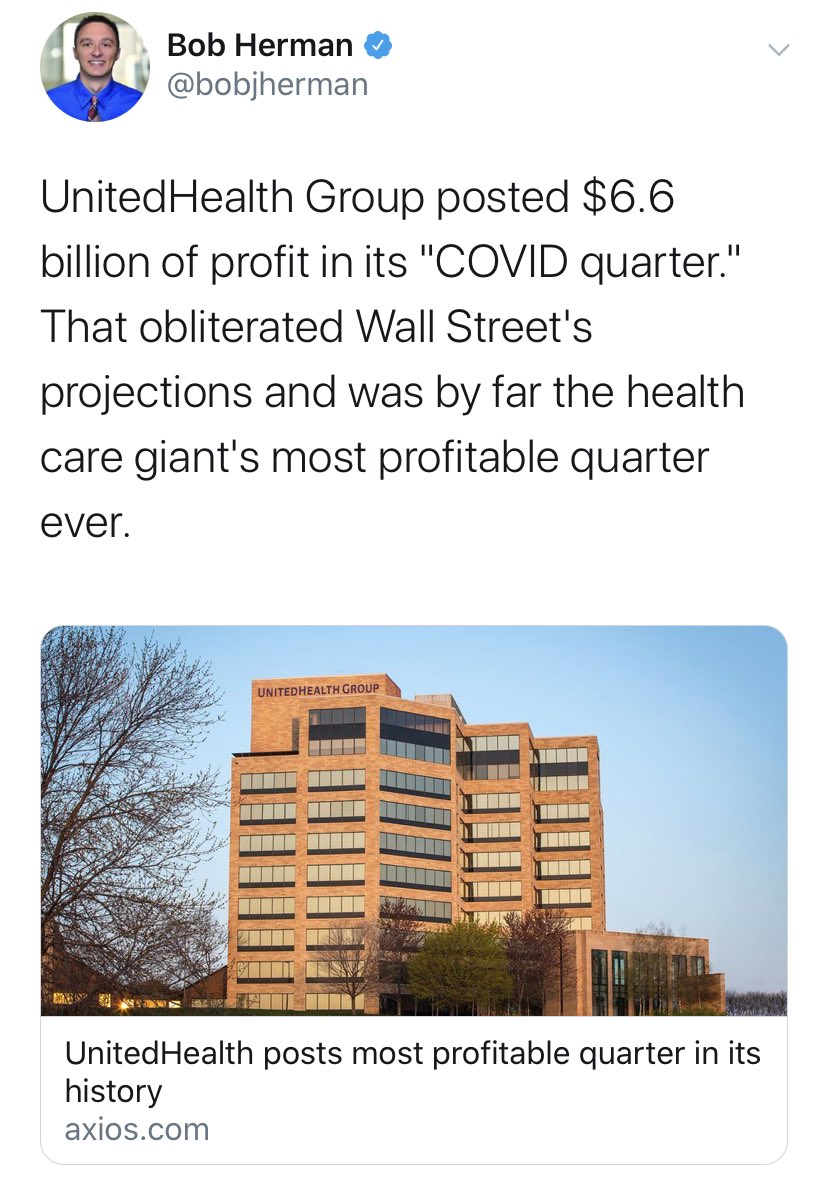 Public_Citizen's tweet photo. COVID in the era of capitalist health care. https://t.co/wgJxVU5zzv