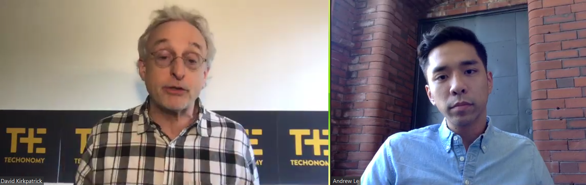 techonomy's tweet photo. .@buoyhealth was the 1st company in the US to roll out a #COVID19 specific product, and they're continuing to use the groundbreaking work to help employers decide when it's safe to reopen. Conversation underway at #TechonomyVirtual https://t.co/q0uppZEHWH