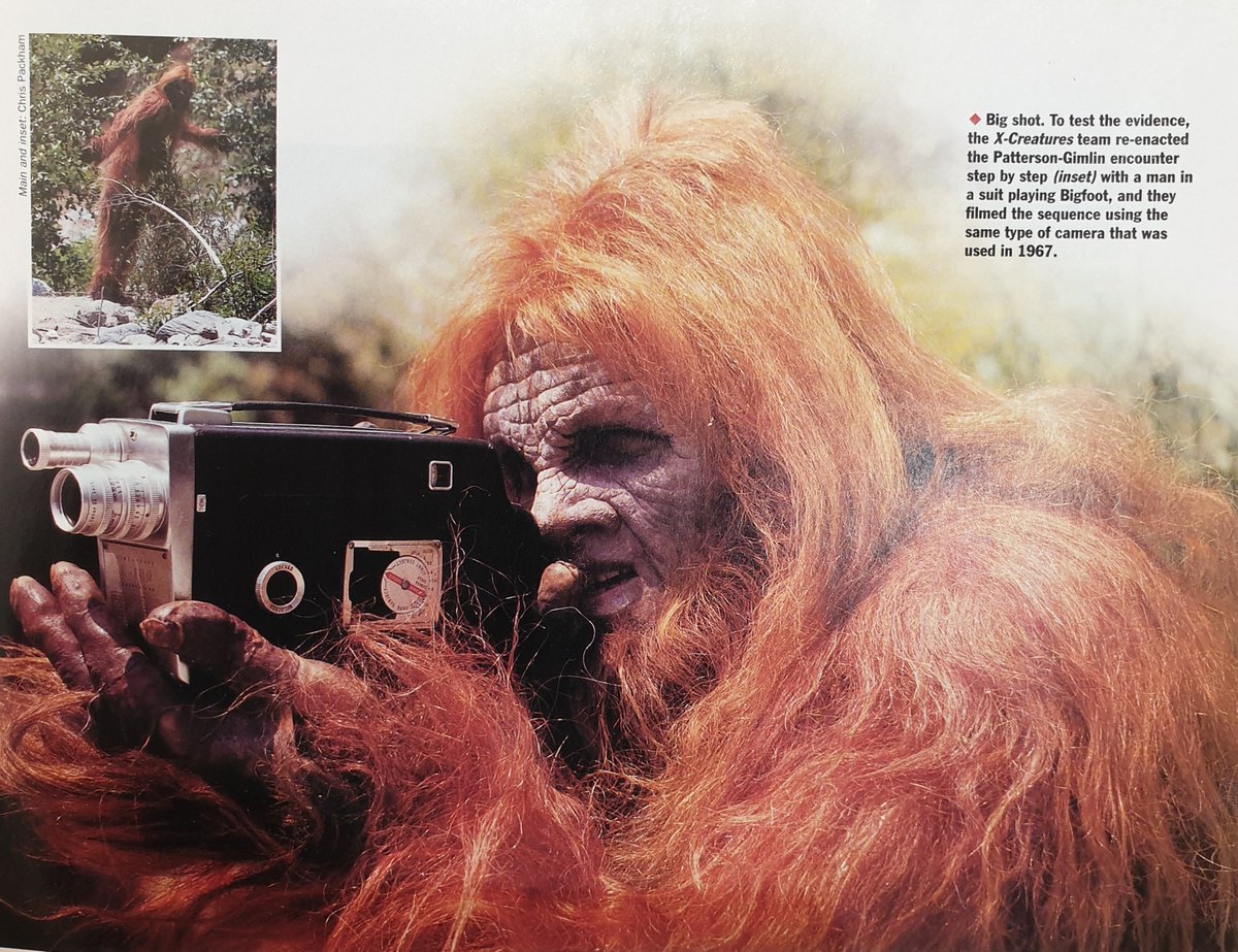 A common complaint (within the pro-Bigfoot camp) is that none of the Hollywood apes or ape-men (including from Schlock, Planet of the Apes, or even Harry and the Hendersons) look at all like Patty, nor did the effort for the BBC’s The X Creatures.