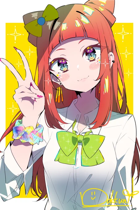 ワイの友達が中学校の先生やってるんだけど、毎年新しい学級になると漫画家になったワイの話をしてくれてるみたいでさ。そんでその生徒さんからリクエストもらったので描きました!

あこちゃんとユリカ様!(勝手にギャル化しちゃった✨?)

お名前とサイン入りでプレゼントすっぞ! 