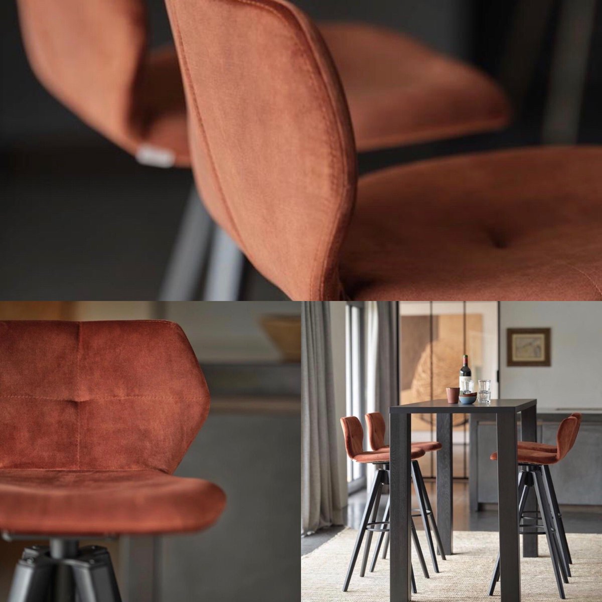 #barkruk nieuwe #collectie #vast of draaibare zitting met #comfortabele #rug 2 verschillende #zithoogtes #Eindhoven #PGA #totaalinrichter #jorislaan #office #home #interiordesign en #realisatie #interieur #binnenhuisarchitecten #meubelen #verlichting #raambekleding info@pga.nl