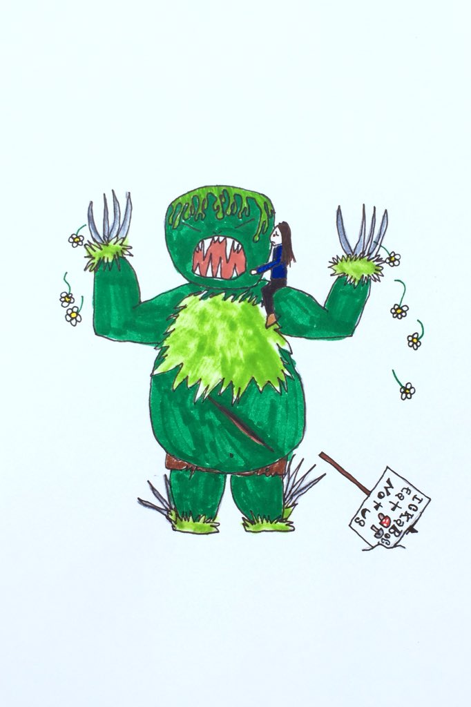 j_veissid's tweet photo. @TheIckabog This is Stella’s (10) drawing of the Ickabog’s belly opening! #TheIckabog @jk_rowling https://t.co/SRsgWLSJWL