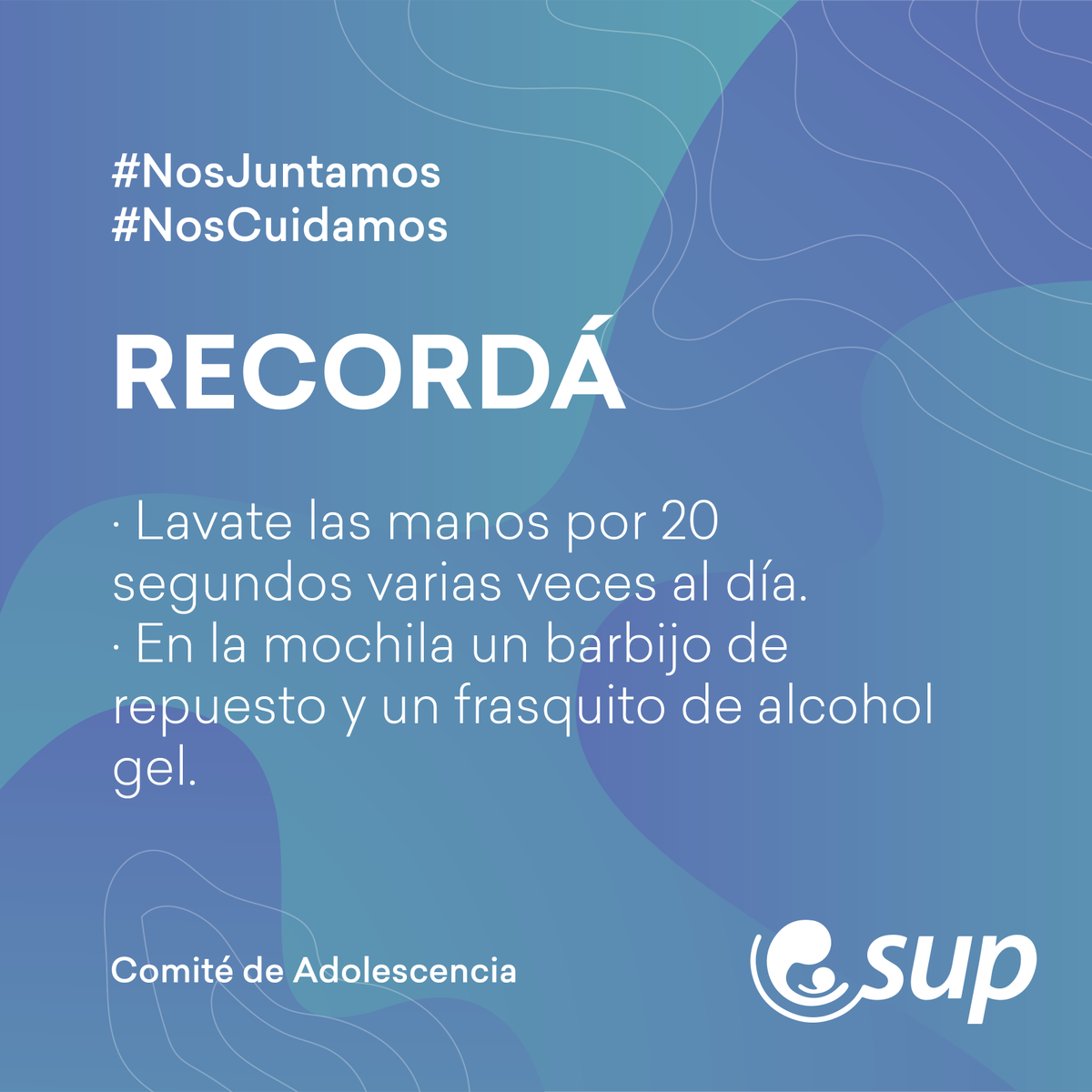 SUP_uruguay's tweet photo. El Comité de Adolescencia de la SUP elaboró recomendaciones para los jóvenes en esta "nueva normalidad". Compartimos algunos mensajes. #NosJuntamos #NosCuidamos #COVIDー19 https://t.co/Gd9MyEPgbP