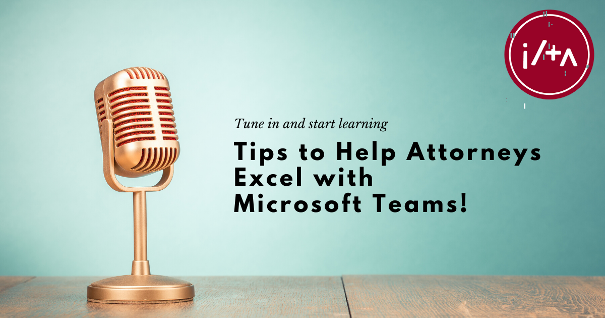 ILTANet's tweet photo. NEW #ILTAPodcast: Tips to Help Attorneys Excel! Tune in to learn more about using #Microsoft Teams: https://t.co/te6OqREL1z #WeAreILTA #MicrosoftTeams https://t.co/GsA72s4p32