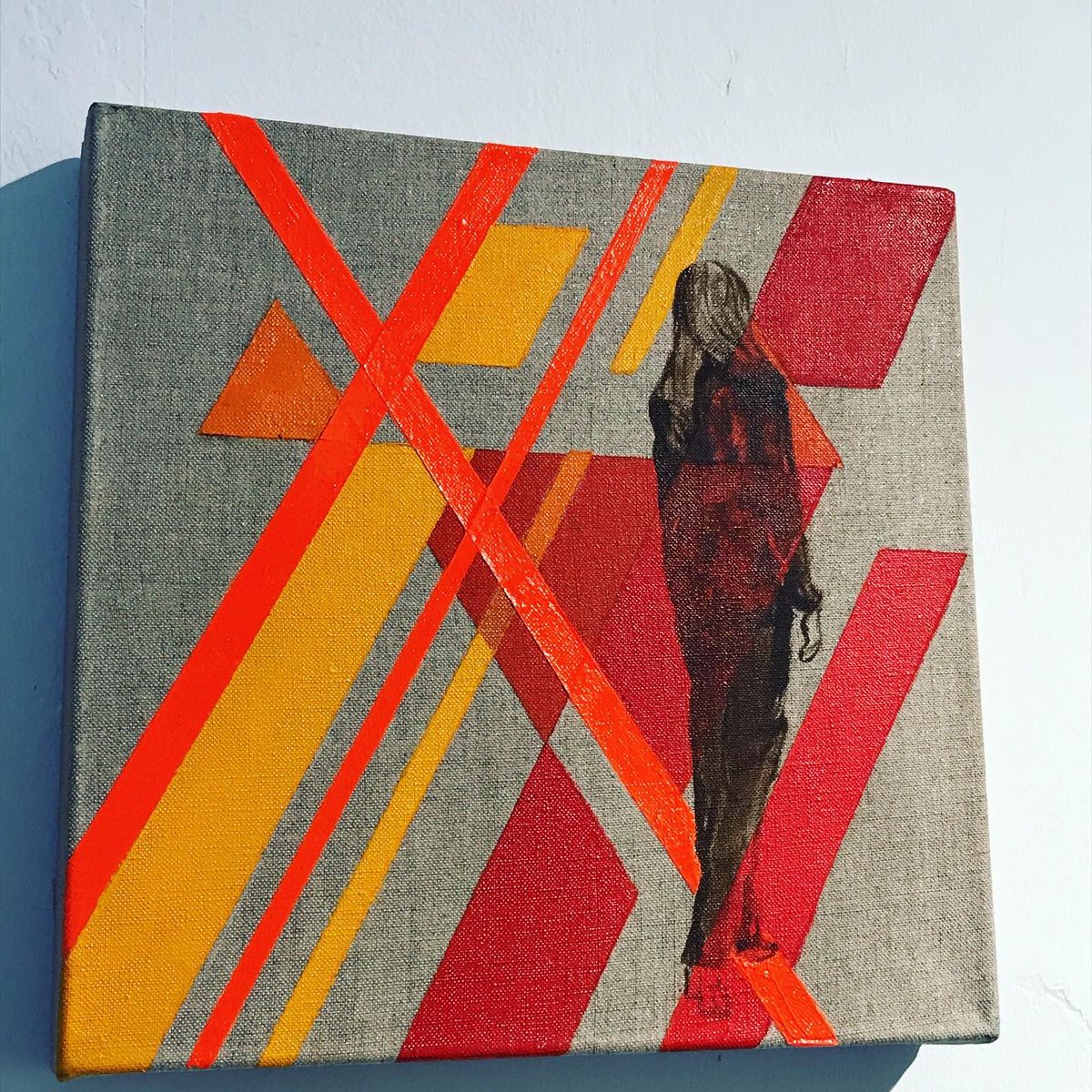 AndreaColtman's tweet photo. #throwbackthursday #aroomofonesown curated by #rhmmonks @nicoleprice34 @FionaGRoberts 

‘Neither Here, Nor There’ in  #inauguralshow #koppelcentral
#psychogeography #transience #nonplace #interstice #connect #disconnect #londonartist #oilonlinen #womeninart @KoppelProject #kunst https://t.co/Kb0FQ3R40J