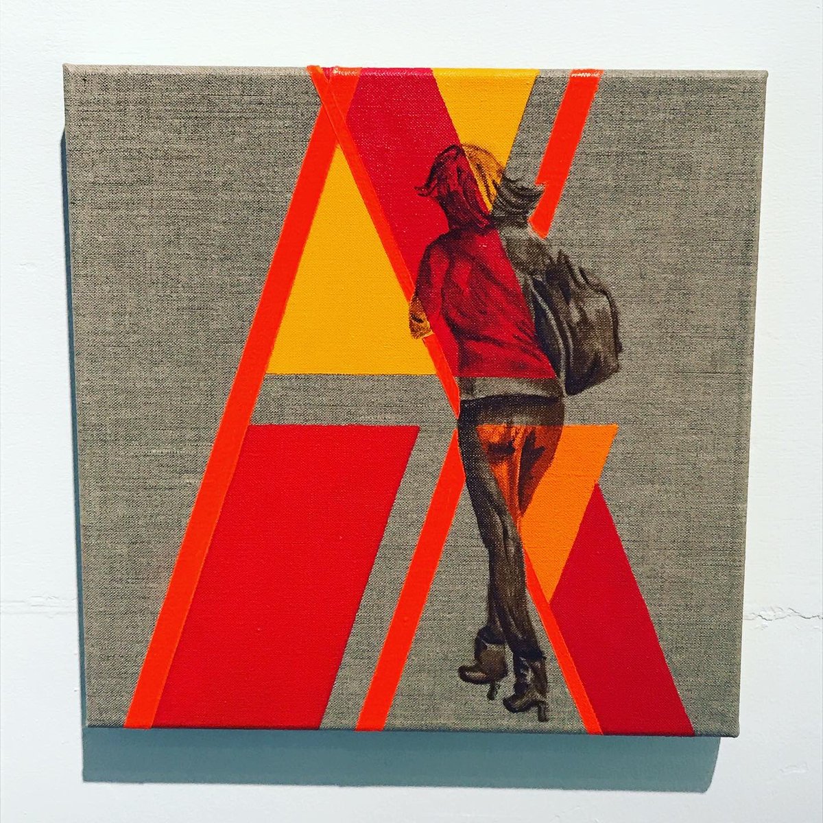 AndreaColtman's tweet photo. #throwbackthursday #aroomofonesown curated by #rhmmonks @nicoleprice34 @FionaGRoberts 

‘Neither Here, Nor There’ in  #inauguralshow #koppelcentral
#psychogeography #transience #nonplace #interstice #connect #disconnect #londonartist #oilonlinen #womeninart @KoppelProject #kunst https://t.co/Kb0FQ3R40J