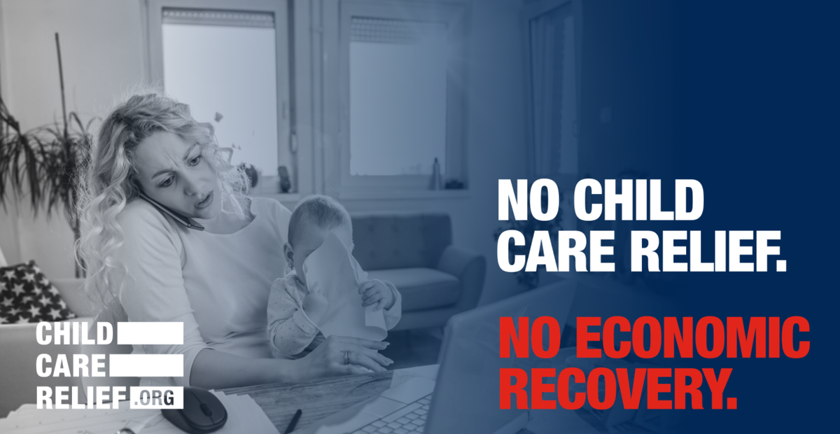 strongnationUSA's tweet photo. Child care is a critical element of a successful workforce, and our nation’s economic recovery depends on parents having safe and affordable options for care. In order to save our economy, we must #SaveChildCare https://t.co/BcTIXNStDN