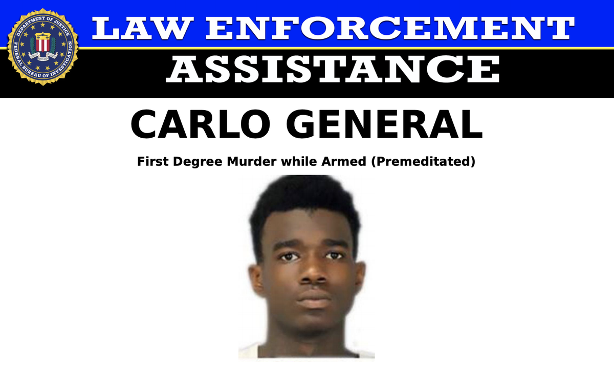 FBI's tweet photo. The FBI​, @ATFHQ, @DCPoliceDept, and @USMarshalsHQ are seeking Carlo General and Marcel Gordon for their suspected role in the homicide of an 11-y​ear-old boy on July 4​. Visit https://t.co/QuvSf8MpKw ​or https://t.co/Hjd7Z58Wcu ​for info. ​Submit tips to https://t.co/iL7sD5efWD. https://t.co/G2HhPepRkX
