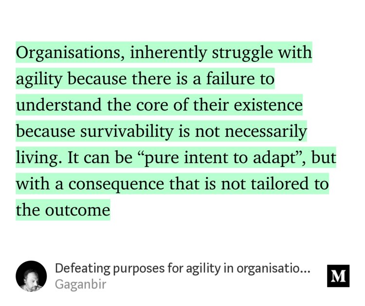 Think_Stack's tweet photo. “Defeating purposes for agility in organisations: Understanding the defining impact of…” by Gaganbir
https://t.co/voOkpmwYwZ https://t.co/VafbpPwI8P