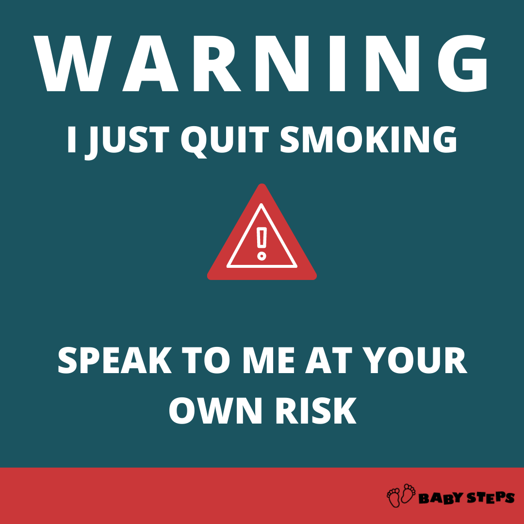 BabyStepsUtah's tweet photo. Anybody feel this way? #smoking #quit #warning #babystepsuc https://t.co/oHwseEmOaV