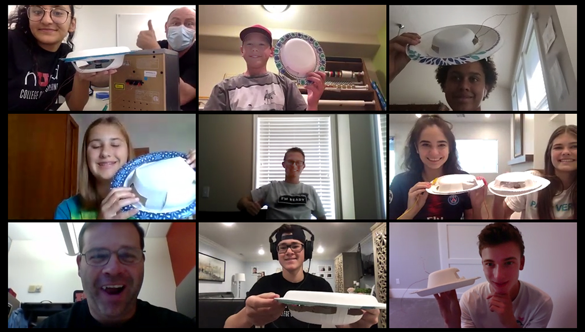 UtahCoE's tweet photo. The @UUtah #ExploringEngineering Camp featured an #ElectricalEngineering activity this morning building #PaperSpeakers and now they are building #HoverCrafts using #MechanicalEngineering principals. It's so awesome to see kids learning #EngineeringPrincipals while having fun! 🎉 https://t.co/aij7Wqwgb3