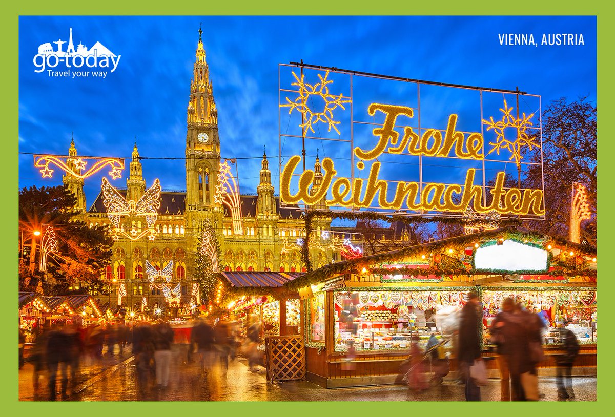 Austria boasts lively holiday markets that attract visitors from around the world with it's idyllic setting inside the towering, snow-capped Austrian Alps. #gotodaytravel #gotodaytravel Austria vacations: bit.ly/3iletnD