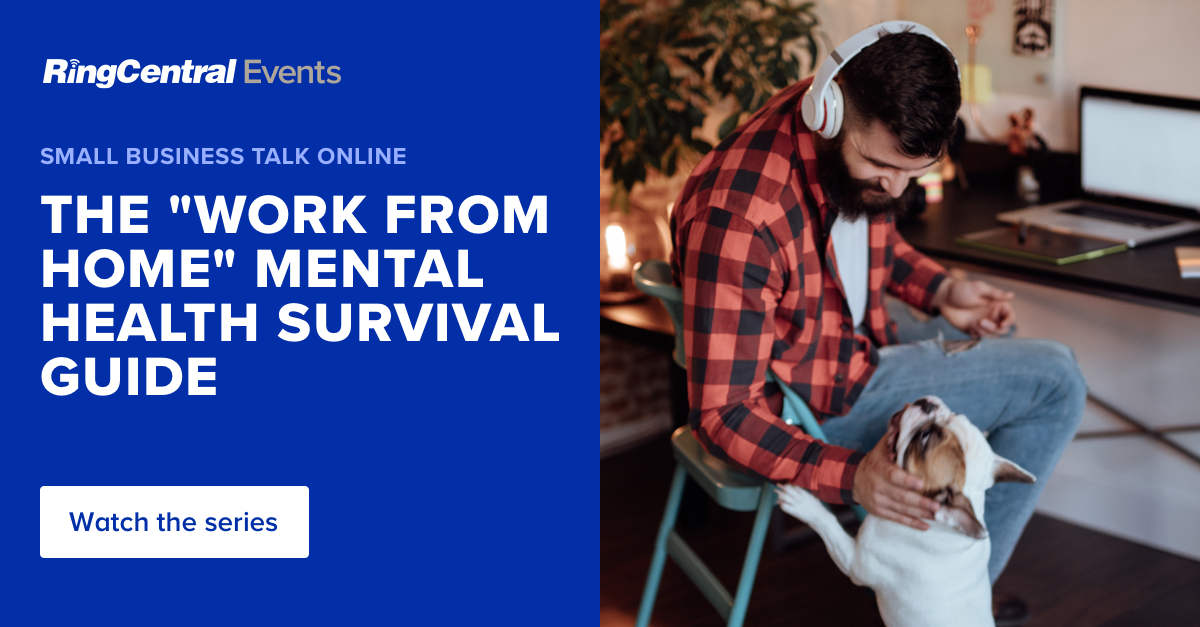 RingCentral (@ringcentral) on Twitter photo For some, the switch to #remotework comes with added stress, feelings of isolation, and longer hours. In this #RCTalk with <a href="/stevemulter/">Steve Multer. Corporate Storytelling.</a> and <a href="/mpeachey/">Michael Peachey</a>, we discuss these threats to #mentalhealth and find out how to overcome them.
Watch here: ringcentr.al/thenewnormalsmb For some, the switch to #remotework comes with added stress, feelings of isolation, and longer hours. In this #RCTalk with <a href="/stevemulter/">Steve Multer. Corporate Storytelling.</a> and <a href="/mpeachey/">Michael Peachey</a>, we discuss these threats to #mentalhealth and find out how to overcome them.
Watch here: ringcentr.al/thenewnormalsmb
