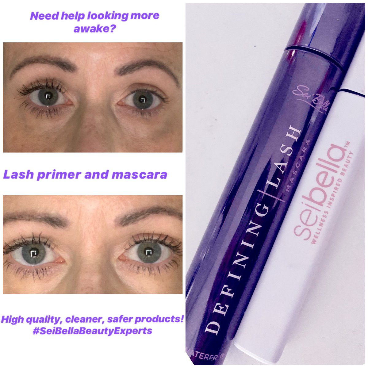 KasbergKaren's tweet photo. I’m not a morning person, so I need all the help I can get! This is my go to for a more pulled together look.The lash primer is key to making mascara application easier, prevent smudging, smearing, & flaking.#ShopClubWin #cleanerbeauty #seibellabeautyexperts #HighQuality https://t.co/UjCNTb2FVz