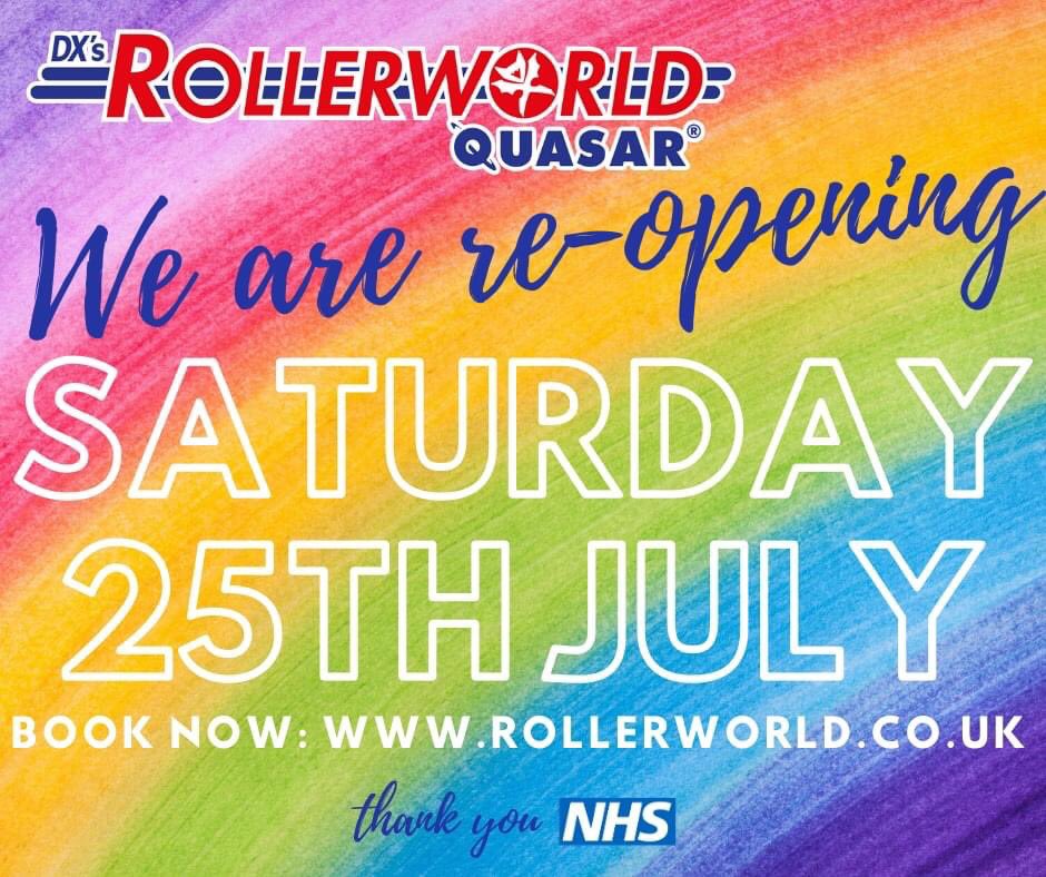 See you all soon! #reopening #rollerskating #SuperSaturday #colchester