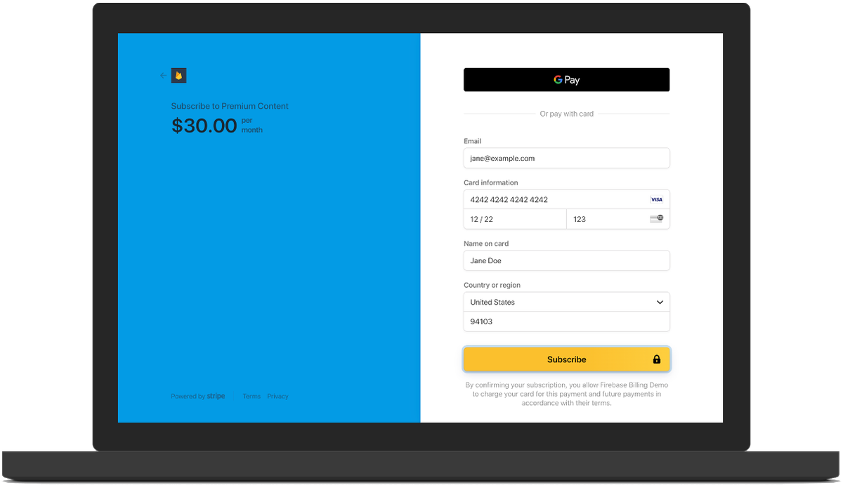 Firebase's tweet photo. 🚨New Extensions alert! 🚨

We’re unveiling two brand new Extensions with @StripeDev that help you run subscription payments and send invoices in your web apps. 

Find them here → https://t.co/xte7tKcqZf https://t.co/RCiHrXYQvz