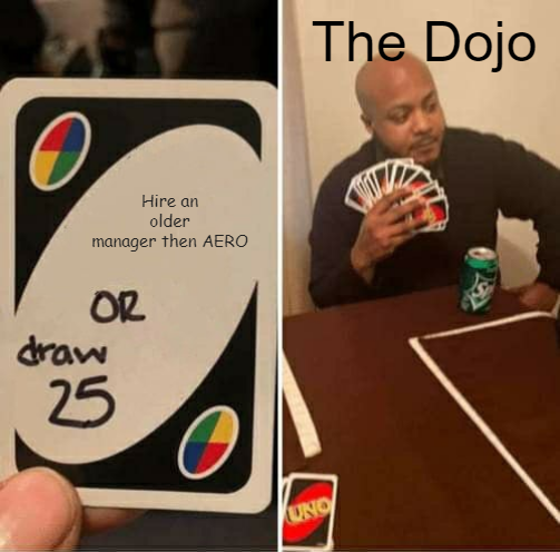 TheDojo_OW's tweet photo. Today our newest Samarui joins us in the Dojo. We are glad to welcome @EDebitcard as our new team manager. 

Were looking forward to seeing him keep the Dojo moving forward and help us with our OD run.

Here is a classy meme to welcome him. https://t.co/8YkYGADb94
