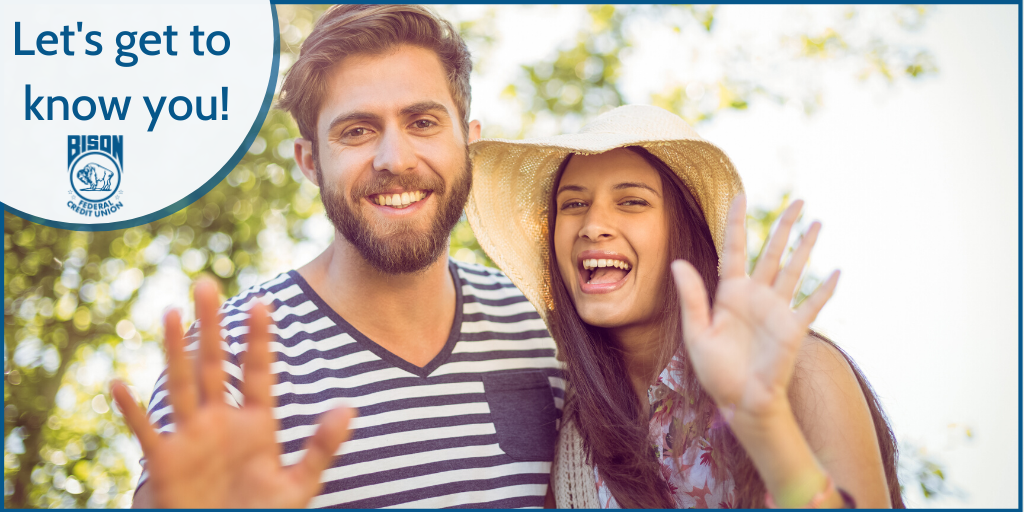 BisonFcu's tweet photo. It's National Get to Know Your Members Day! We enjoy getting to know all of you every time you visit! Make sure to stop by today to say hello and tell us something new about yourself! 😀 🖐️ 💕 

#GetToKnowYourMembersDay #Love #Members #BisonFCU #ShawneeOK https://t.co/MHSxZzsD9c