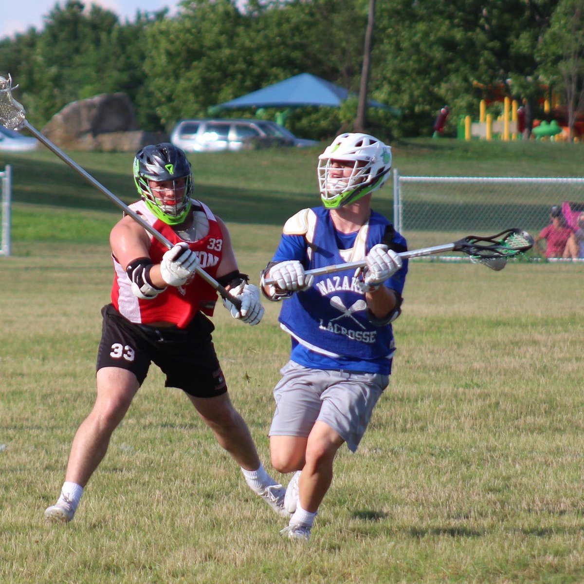 Summer league games going on. Nice to see these boys on the field again. 🔵🦅🥍