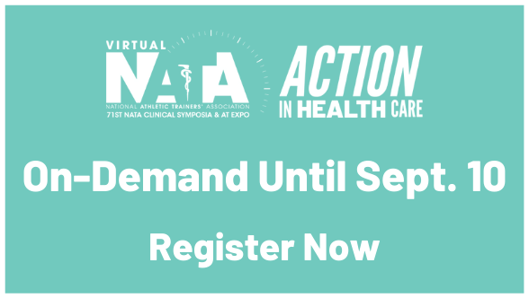 NATA1950's tweet photo. If you didn't attend the #VNATA2020 live dates, you can still earn up to 25 CEUs in total, including 5 EBP CEUs by viewing the on-demand content. Register now to access more than 70 exclusive educational sessions as well as the AT Expo through Sept. 10. https://t.co/w0DAle7oJa https://t.co/LiEVRLkMLf