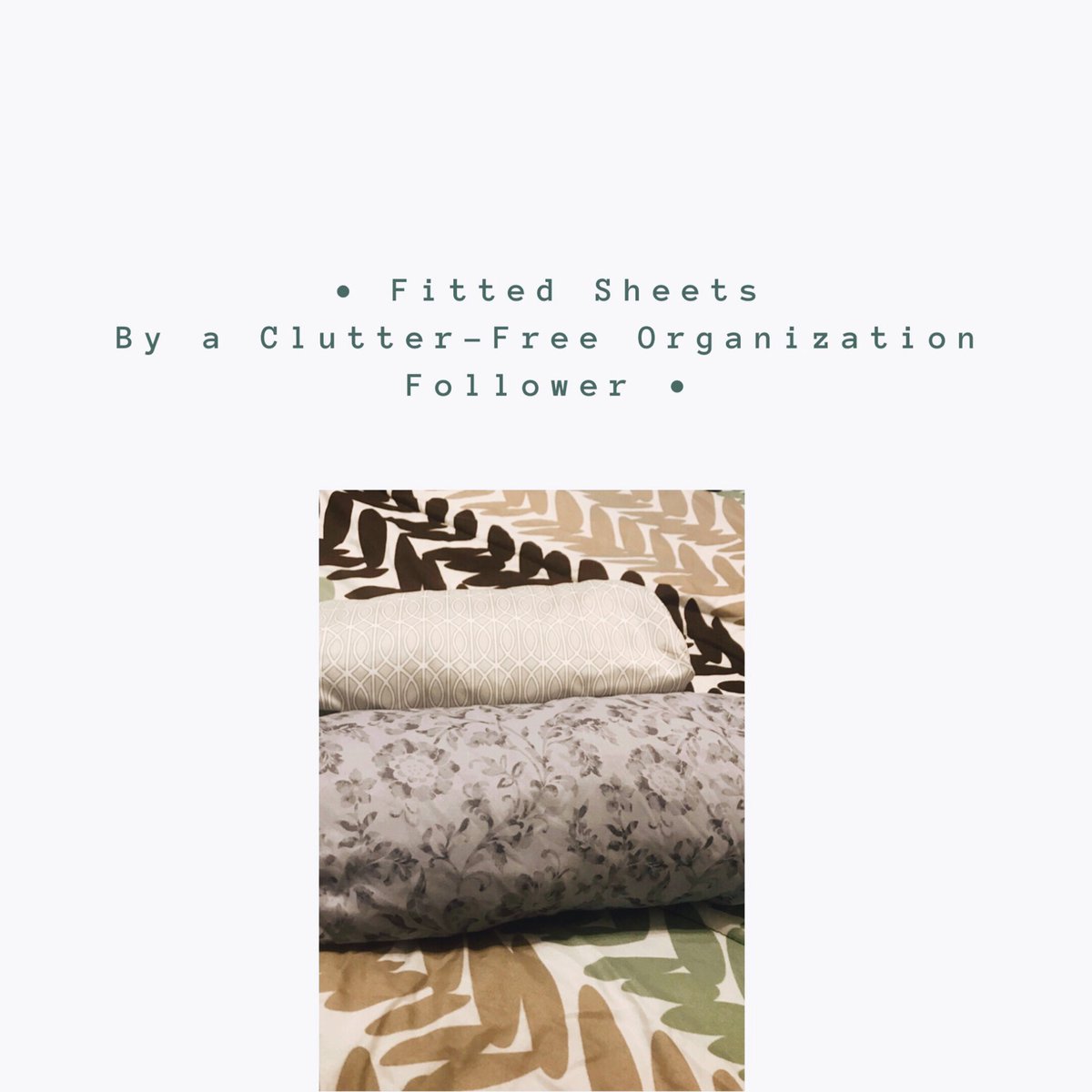 Clutter_FreeOrg's tweet photo. No more haphazardly rolling sheets and stuffing them into the closet 🙅🏾♀️⠀
⠀
A Clutter-Free Organization follower folded her fitted-sheets for the first time, and loved it! ⠀
▫⠀
▫⠀
#GaylaOrganizes
#fittedsheets⠀
#getorganized #makehomeyours⠀
#neatspaces⠀
#simplewins https://t.co/FaJijhxEo2
