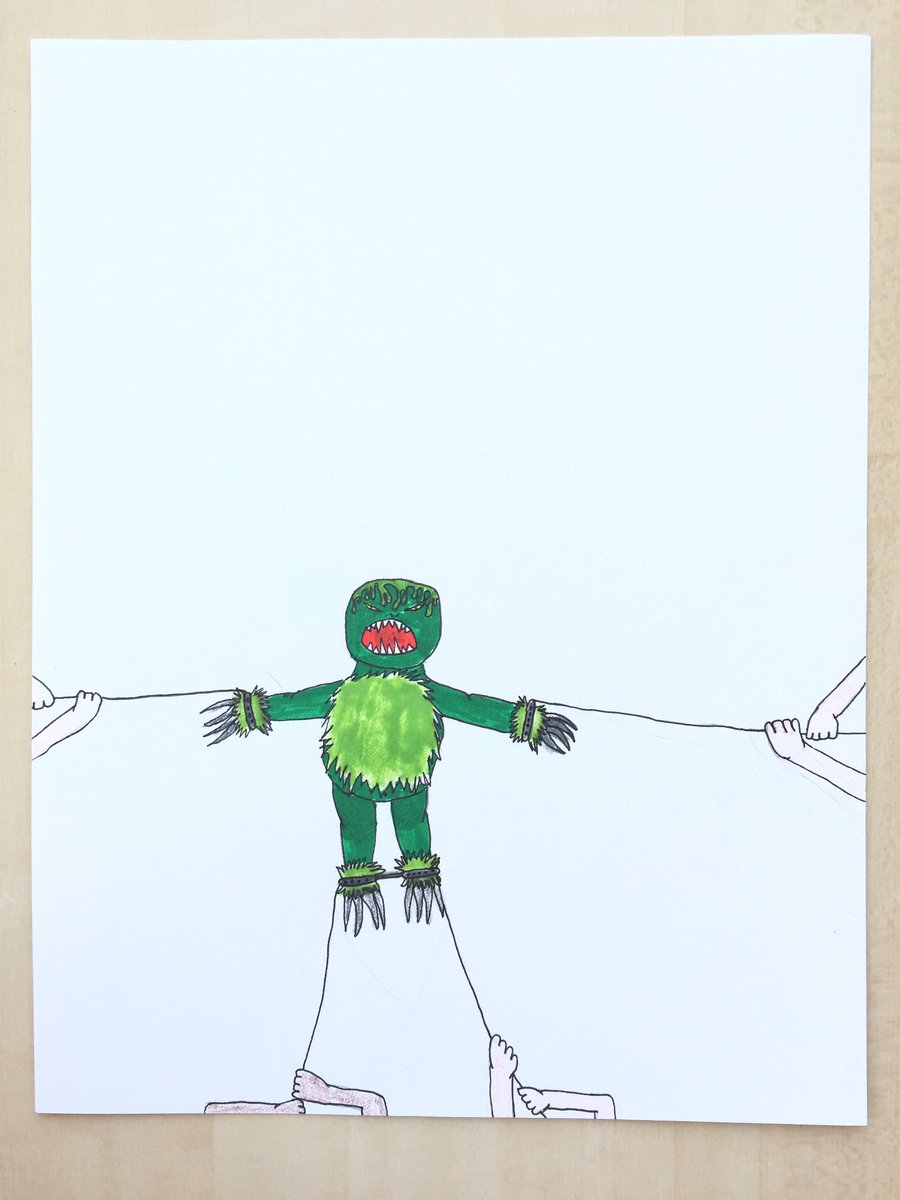 j_veissid's tweet photo. Just submitted my 10 yr old daughter’s 34 illustrations for #TheIckabog contest! What an amazing and inspiring opportunity! Here is Stella’s version of the Ickabog! 💚Thank you @jk_rowling @TheIckabog https://t.co/VdAZt9uOj4