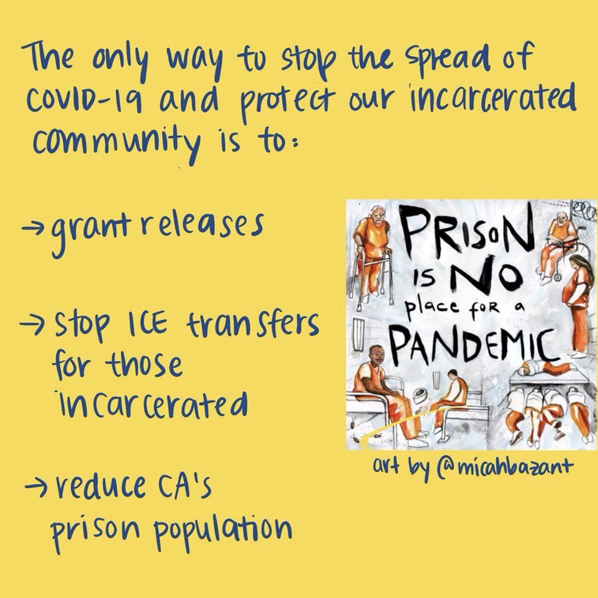 baypeace510's tweet photo. 💢 AN ACTION YOU CAN TAKE 💢
✅ Help protect our incarcerated community by emailing and calling officials to stop the COVID-19 outbreak at San Quentin and ensure incarceration is not a death sentence! 

#VoicesofSanQuentin #StopSanQuentinOutbreak https://t.co/ic719vX99x