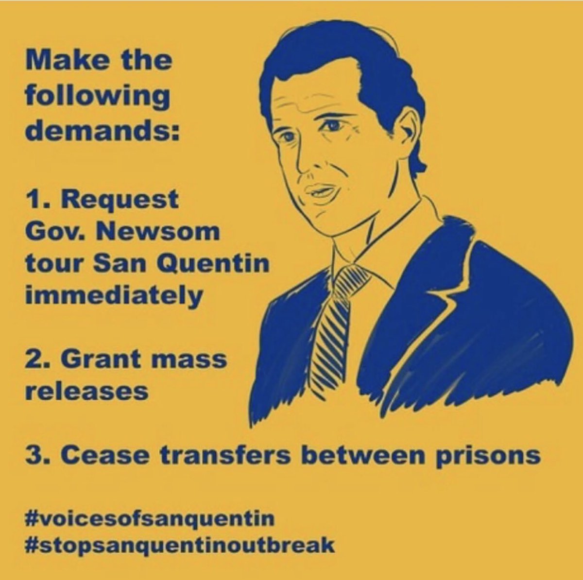 baypeace510's tweet photo. 💢 AN ACTION YOU CAN TAKE 💢
✅ Help protect our incarcerated community by emailing and calling officials to stop the COVID-19 outbreak at San Quentin and ensure incarceration is not a death sentence! 

#VoicesofSanQuentin #StopSanQuentinOutbreak https://t.co/ic719vX99x