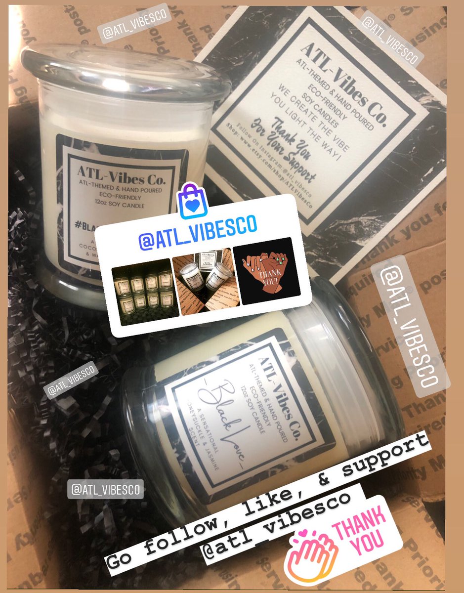 #Atlanta go check out our Instagram and Etsy shop #BlackOwned #ForTheCulture #BlackFemaleBusiness #SupportBlackBusiness #BlackTwitter #CandleLovers #BlackSmallBusiness