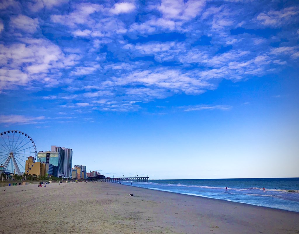 Always nice seeing the Atlantic. Myrtle Beach, SC #southcarolina #myrtlebeach #myrtlebeachsc #beach #atlanticocean #atlantic #scenic #scenicview #scenicphotography #misstheocean #photography