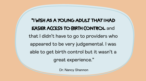 nurxapp's tweet photo. We asked Nancy Shannon, a Nurx provider, what she would tell her younger self if she could. 🤔 💭  #birthcontrolforall https://t.co/yZOLvgjX7i