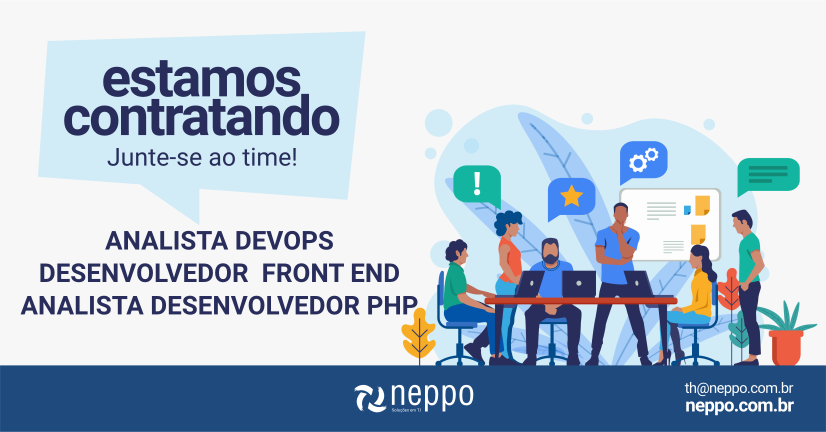 NeppoTI's tweet photo. Temos vaga para Analista DevOps, Desenvolvedor Front End, e Analista Desenvolvedor PHP
Vem ser Neppo com a gente!
Acesse nosso blog e saiba como se candidatar https://t.co/qoc38CXlDD
#VagasDeTrabalho #VagasTI #NeppoTI #Neppo #DesenvolvedorFrontEnd #DevOps #DesenvolvedorPHP #PHP https://t.co/lfH2vTC1fg