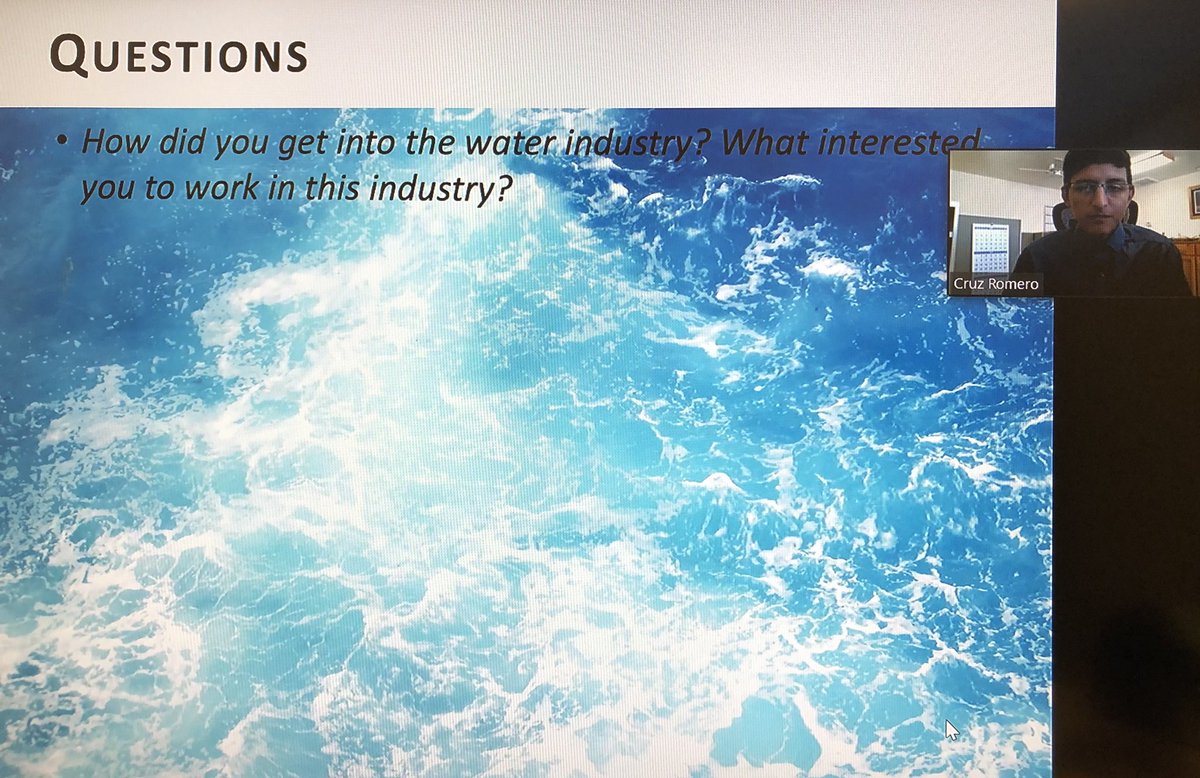 FSCWI's tweet photo. An internship is a great starting place to learn about new careers! Thank you Cruz for the shoutout about your #FSCWI internship that lead you to open your eyes about jobs in the water industry. Thank you @HireFresnoState for hosting this panel of alumni in current #water jobs https://t.co/vmfmmmOi3l