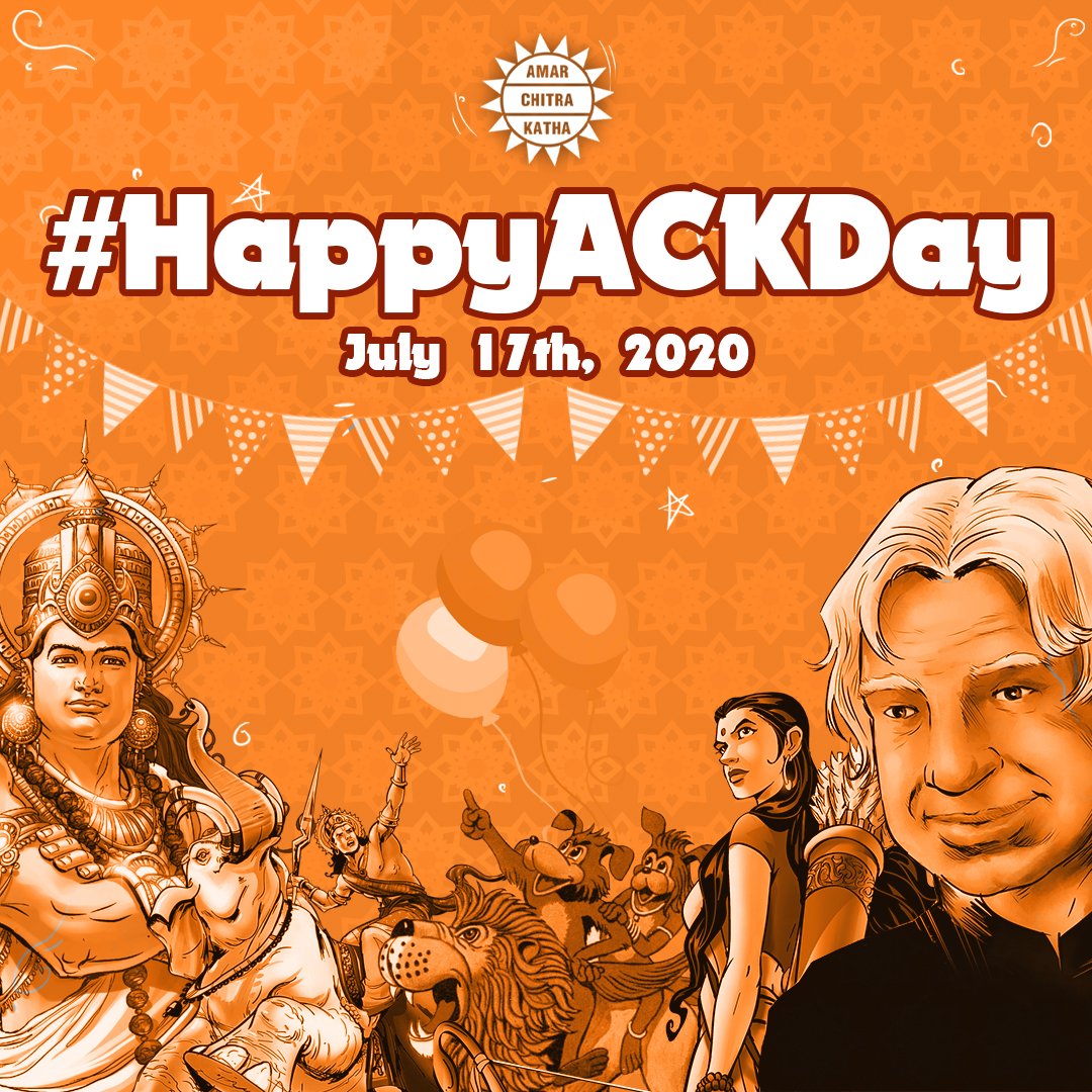 ACKComics's tweet photo. We are 53! Woohoo!
We aim to continue to tell stories and share India's legacy with the world! While we continue to innovate across mediums and platforms, we will always be the 'Route To Your Roots'. Don't forget to join us for #ACKDay celebrations today from 5 PM.
#HappyACKDay https://t.co/ZBpr0FiFKw