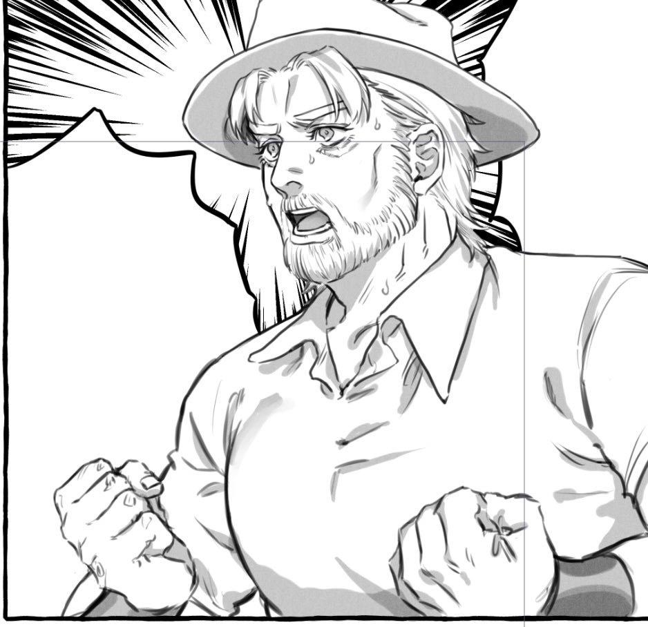 じじい描くのめっちゃたのしいわこれ 