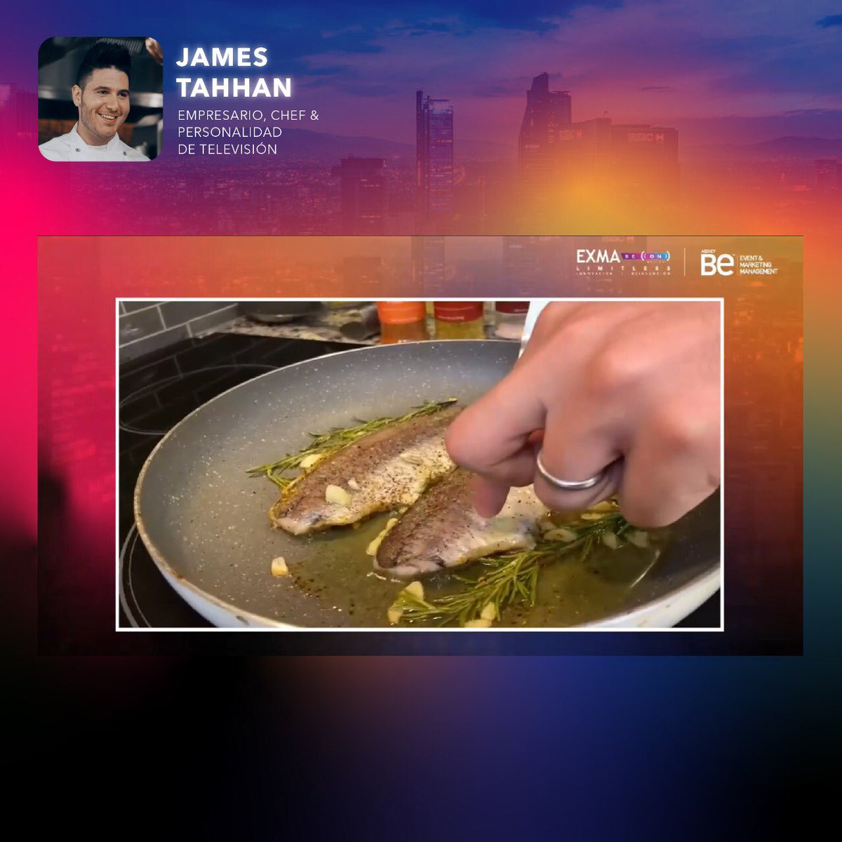 ExmaMexico's tweet photo. Ahora cocinamos a fuego lento nuestra experiencia con la participación del talentoso Chef James Tahhan @chefjames quien cuenta su experiencia de vida mientras nos cocina. 🍲
Disfrútalo en https://t.co/DwhMXRBFel
#exmabeon #exmamexico #agencybe #exmaglobal #chefjames https://t.co/HwzVm32GLK