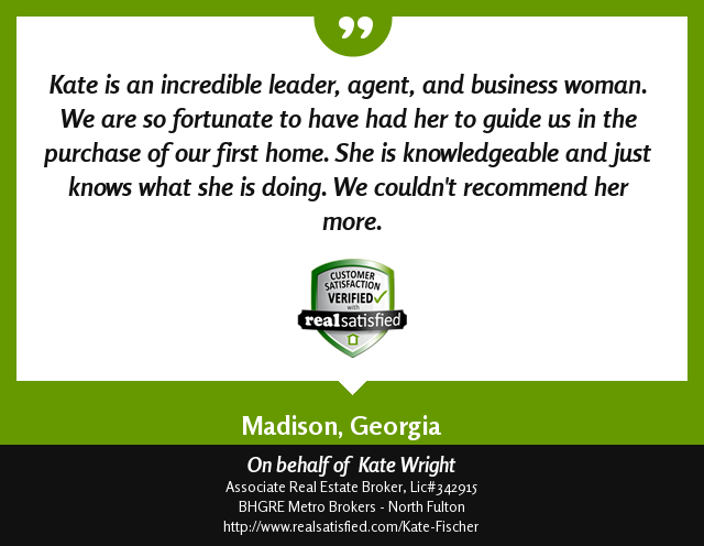 kateSellsATL's tweet photo. I’m truly honored to have helped this client.  https://t.co/4jVdU6tbC0 via @realsatisfied https://t.co/hGlYM6K20l