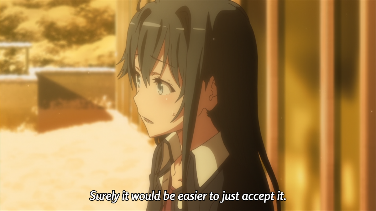 Was she genuinely trying to help Yukino confront her inability to act on her own, knowing Hachiman wouldn't let Yui take advantage of Yukino's fatal flaw? Or was it just a last attempt because it was what she wanted, and she figured any chance is better than nothing at all?