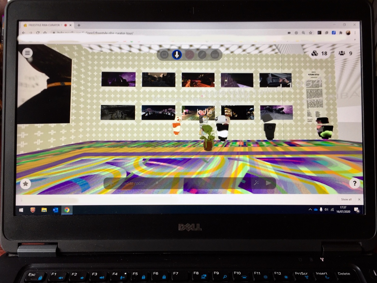 RIBALearning's tweet photo. We explored the history of architectural styles in VR with just our laptop! Thanks to @tontita00 for showing us around the @RIBA exhibition, #RIBAFreestyle, designed by @SpacePopular. Great to see work by @LDEUTC students on show. Explore online ➡️https://t.co/K3BksQW6Up https://t.co/dQFCIrylgb