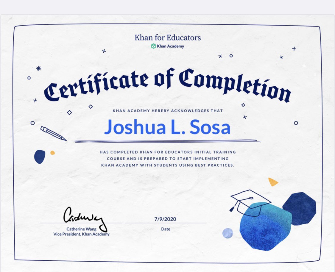 Jaysosa21's tweet image. Just another plug!!!! @TeachWithKhan  #khanforeducators khanacademy.org/khan-for-educa…