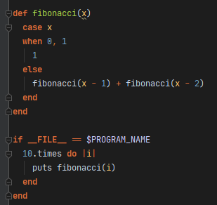 Getting used to the language by doing a few typical puzzles - starting with the fibonacci sequence