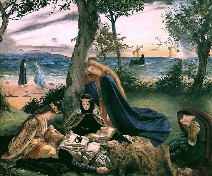 #FolkloreThursday was brought to you today by <a href="/WillowWinsham/">Willow Winsham</a> <a href="/DeeDeeChainey/">Dee Dee Chainey</a> <a href="/MythCrafts/">Myth Crafts</a> <a href="/HistoriumU/">Historium Unearthia</a> and <a href="/ShanonSinn/">Shanon Sinn</a>. Thanks for a fabulous day, and we'll see you next week! (Image: The Death of King Arthur, James Archer.)