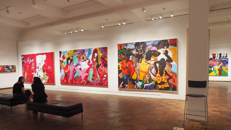The Portland art Museum has reopened.  I took a trial run tour of it last weekend.  Masks are mandatory and yes you can see the complicated Colescott show.  #free for 4 days too <a href="/PDXArtMuseum/">Portland Art Museum</a>