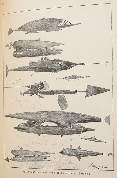 memizon's tweet photo. The ultimate steampunk holy grail: ‘Le Vingtième siècle. La vie électrique’, the science fiction book written and profusely illustrated by French author Albert Robida and published in 1890: https://t.co/AVPqlPqliG