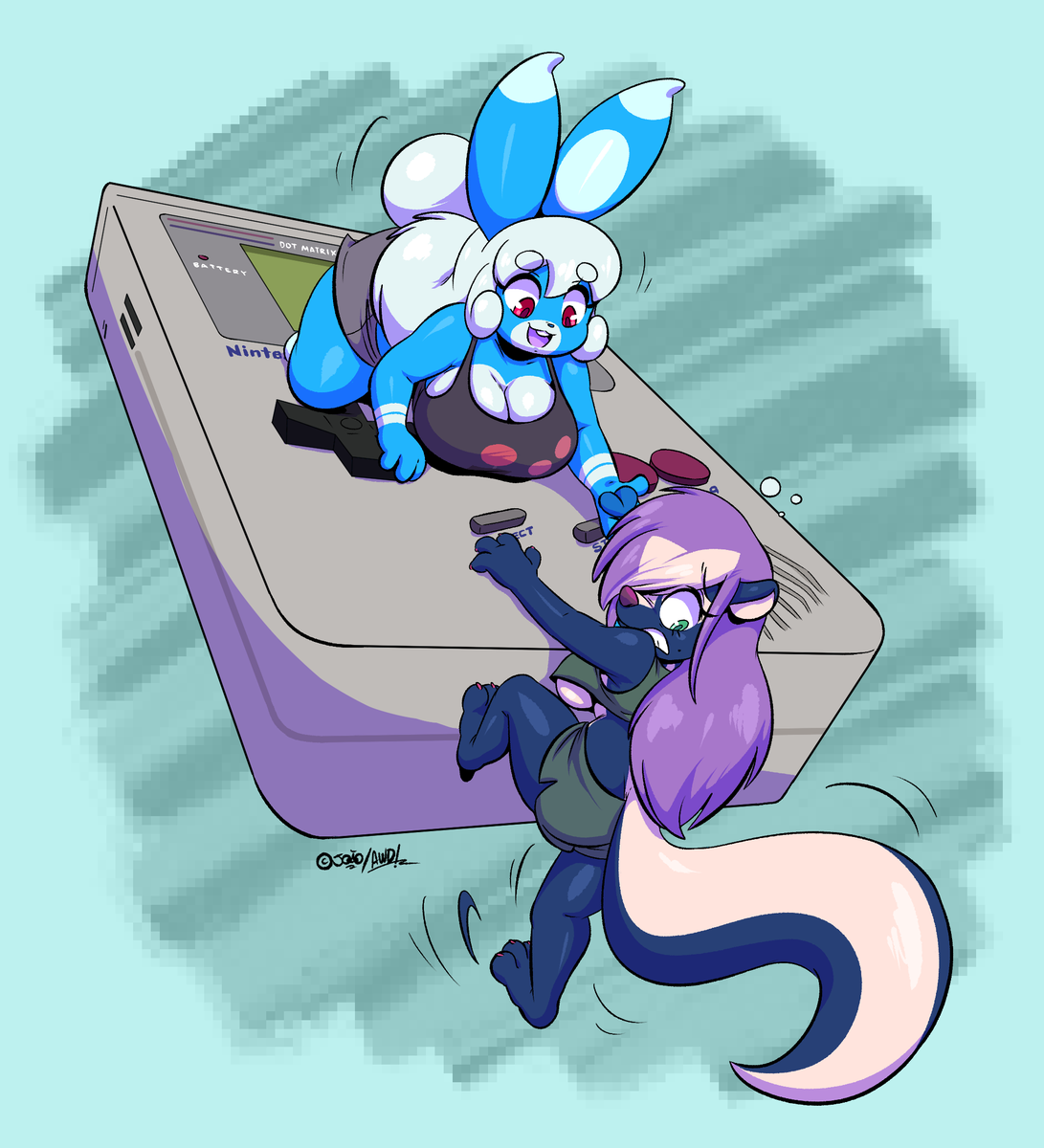 JP_Criacoes's tweet photo. Game Boy!! #DownlovableContent #Pixels #PixelsBunni #Raelyn @AWDtwit #GameBoy #Nintendo https://t.co/uTNNz0vCAj