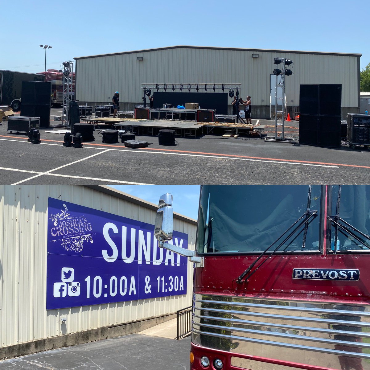 Tonight in Denison Texas! Bring a lawn chair! There will be food trucks on site! #FreedomToWorshipTour